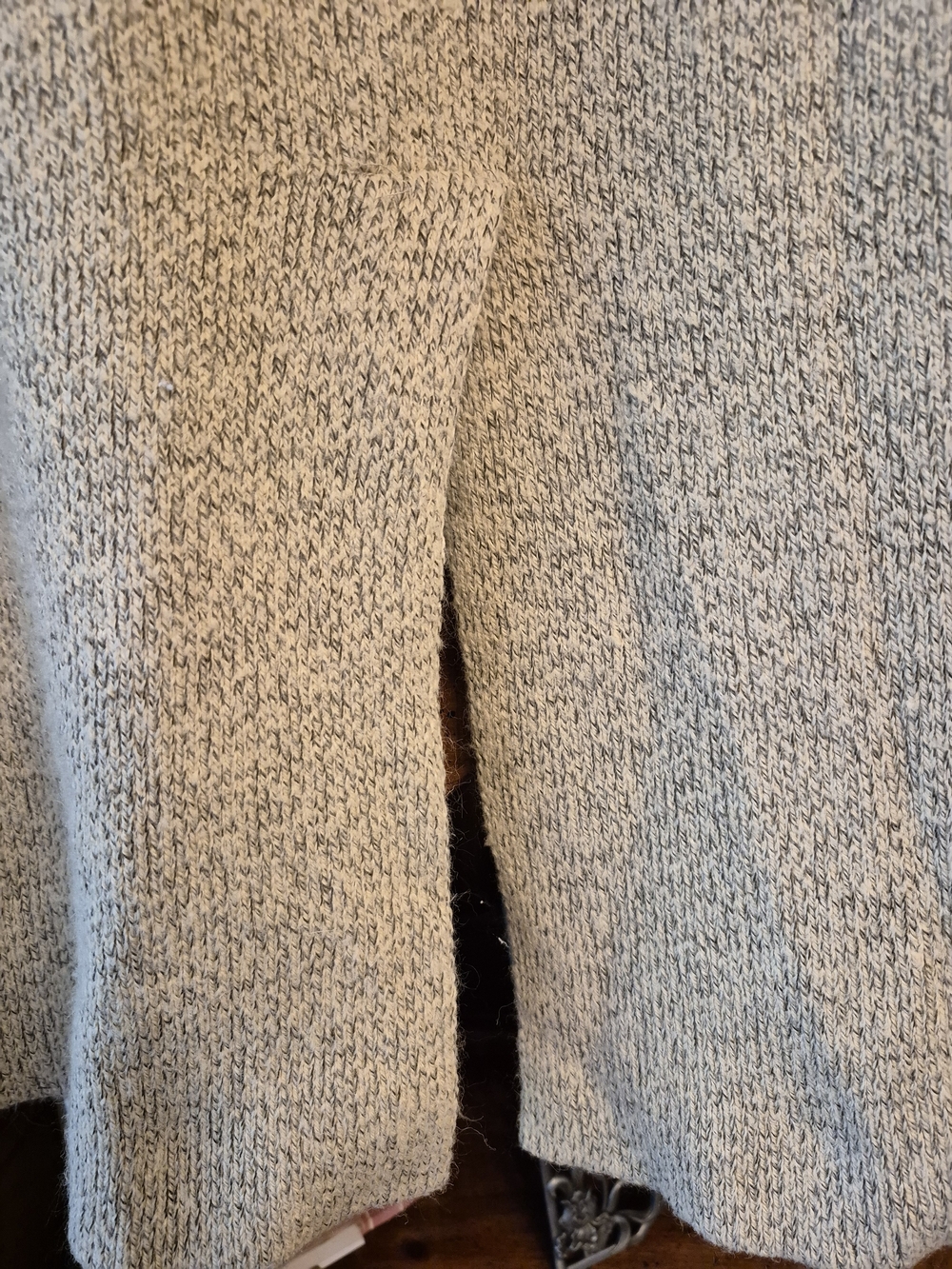 Monteau Light Gray Open-Front Long Beautiful Cardigan Size L - Picture 6 of 7